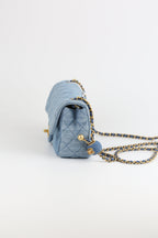 Chanel mini CF Jean Blue