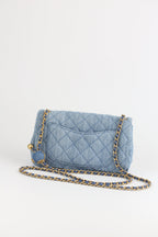 Chanel mini CF Jean Blue