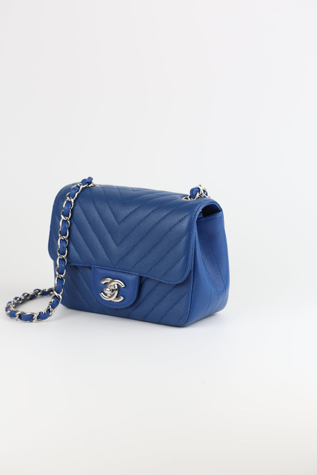 Chanel mini CF Navy Blue