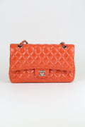 Chanel CF Patent orange