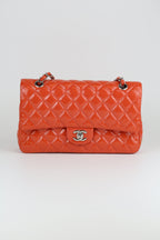 Chanel CF Patent orange