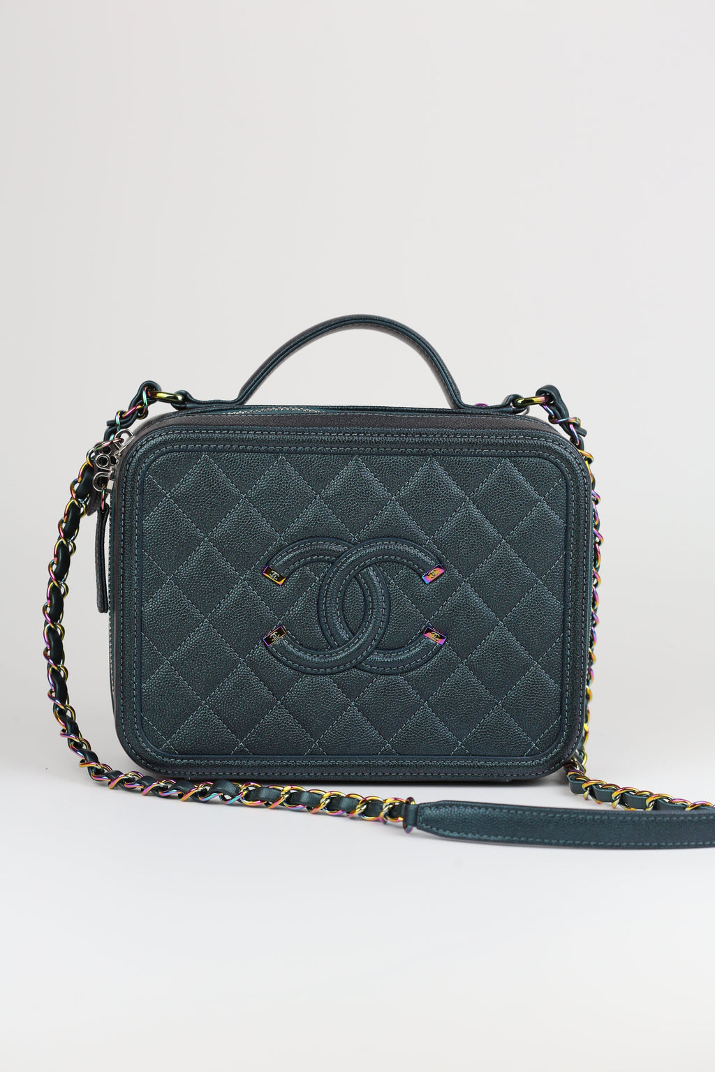 Chanel VanityCase M Dark Turquoide