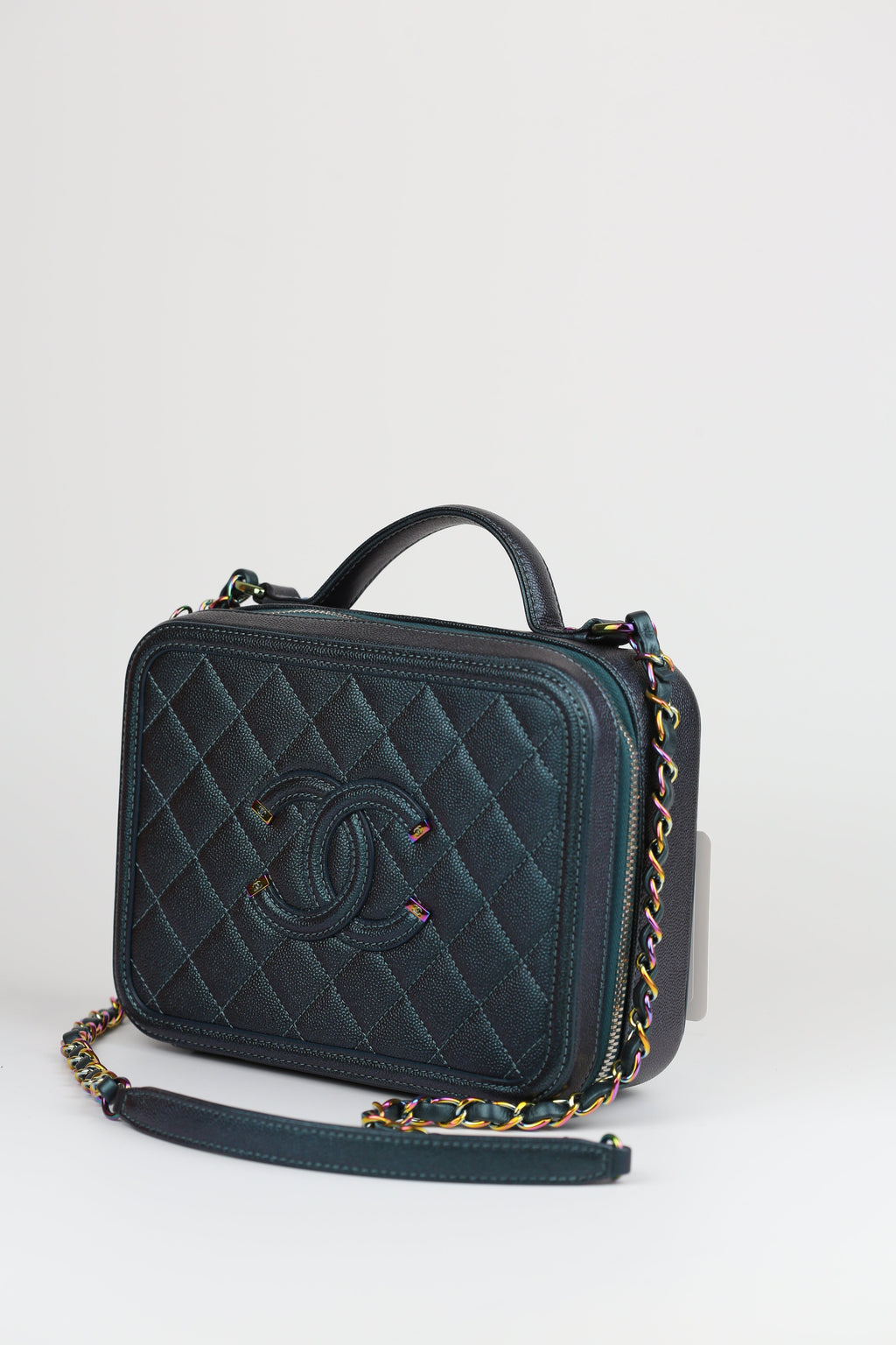 Chanel VanityCase M Dark Turquoide