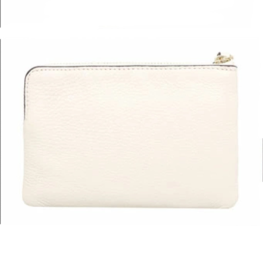 Coach Bag Vintage Vanilla Cream Zip Wristlet Horse Carriage Leather Handbag NEW