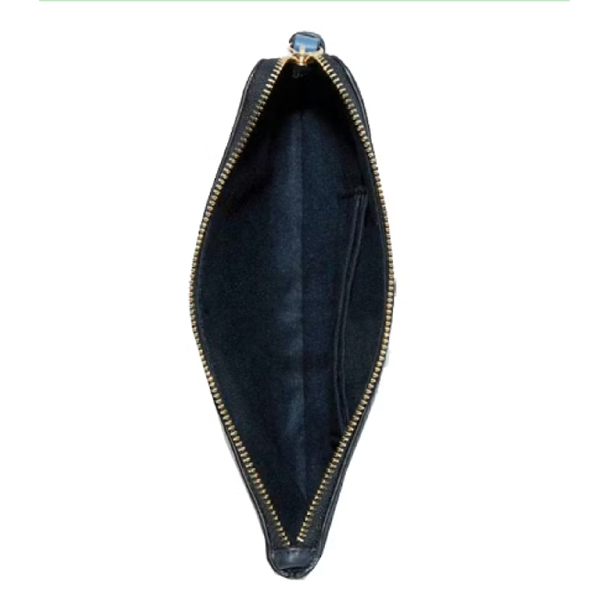 Coach Bag Vintage Midnight Navy Blue Wristlet Horse Carriage Leather Handbag NEW