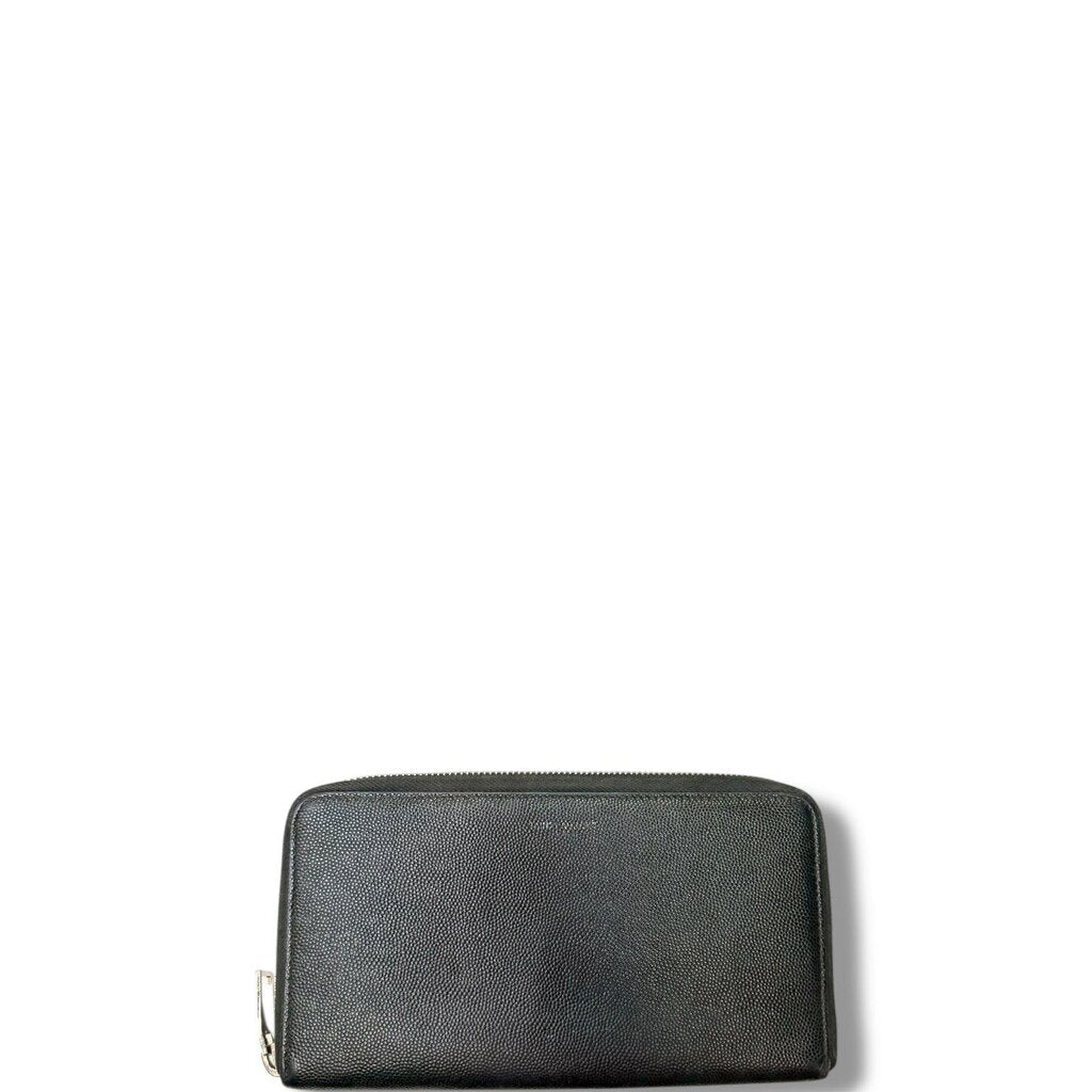 Saint Laurent YSL Zippy Wallet Black