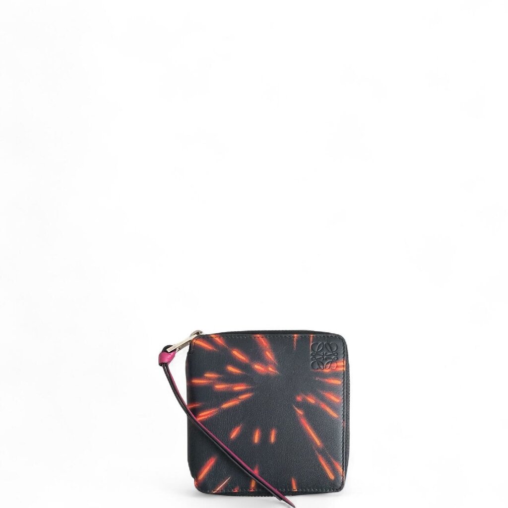 Loewe Compact Firework Zip Wallet Black