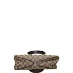 Gucci Swing Canvas Monogram Shoulder Bag Brown