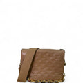 Louis Vuitton Lambskin Embossed Monogram Coussin Camel PM