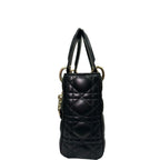 Christian Dior Lambskin Cannage My ABC Dior Lady Dior Black