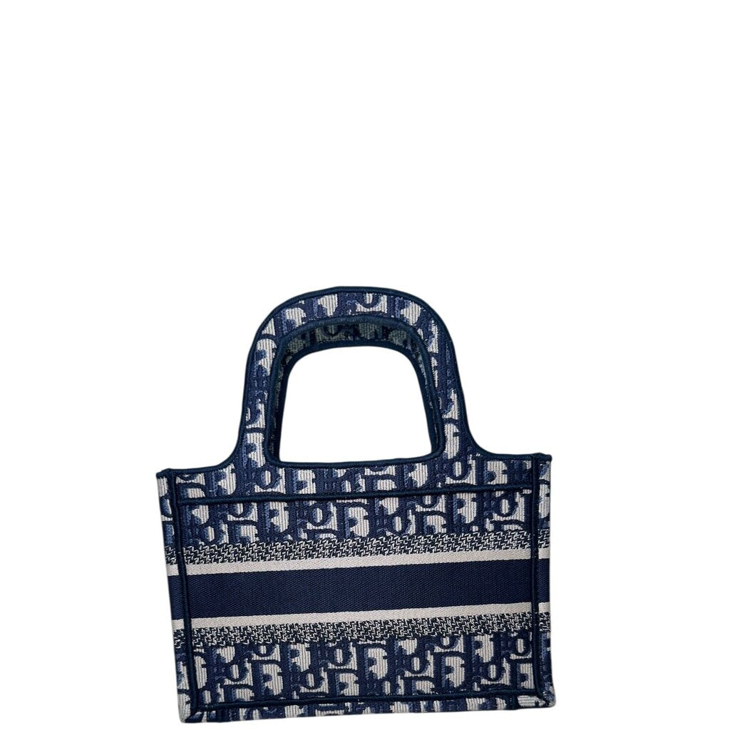 Christian Dior Oblique Jacquard Book Blue Mini