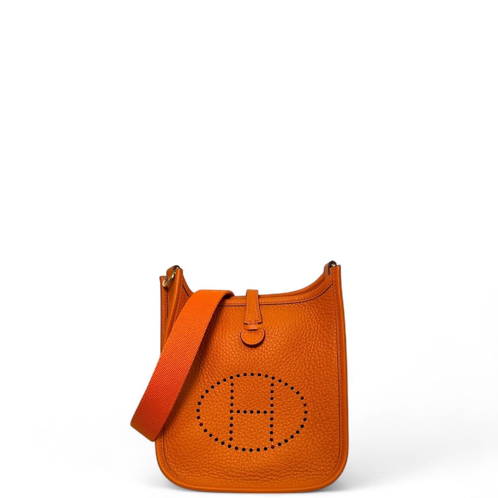 Hermes Taurillon Clemence Evelyne Abricot TPM