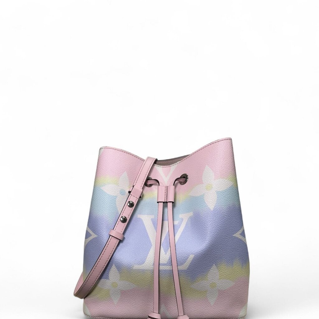 Louis Vuitton Neonoe Escale Monogram Pastel Bucket Crossbody Bag Pink MM