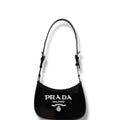 Prada Cleo Sequin Shoulder Bag Black Small
