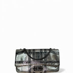 Chanel Paris Bombay Python CC Single Flap Chain Shoulder Bag Metallic