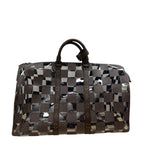 Louis Vuitton PVC Monogram Chess Keepall Bandouliere Bag 50