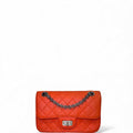 Chanel Reissued 2.55 Flap Crossbody Bag Orange Mini