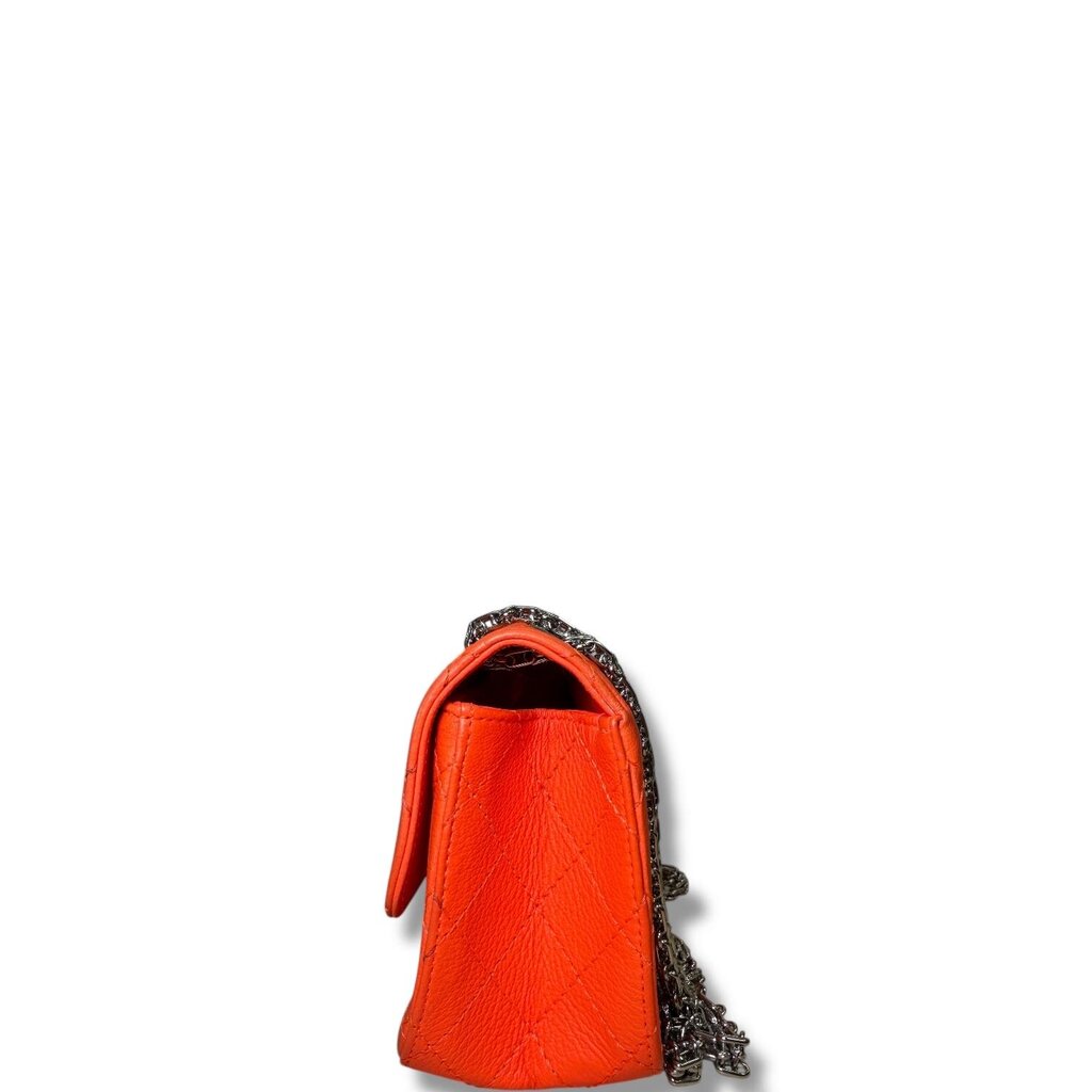 Chanel Reissued 2.55 Flap Crossbody Bag Orange Mini