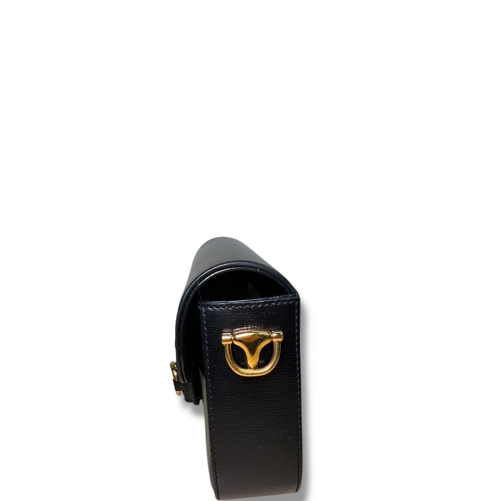 Gucci Horsebit 1955 Leather Shoulder Bag Black Small