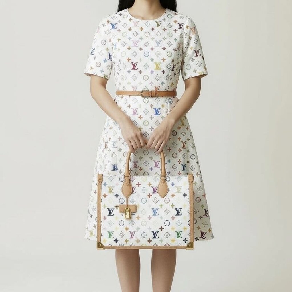 Louis Vuitton x Takashi Murakami OnTheGo Multicolor MM