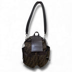 Fendi FF Jacquard Strike Backpack Brown Large