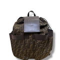 Fendi FF Jacquard Strike Backpack Brown Large