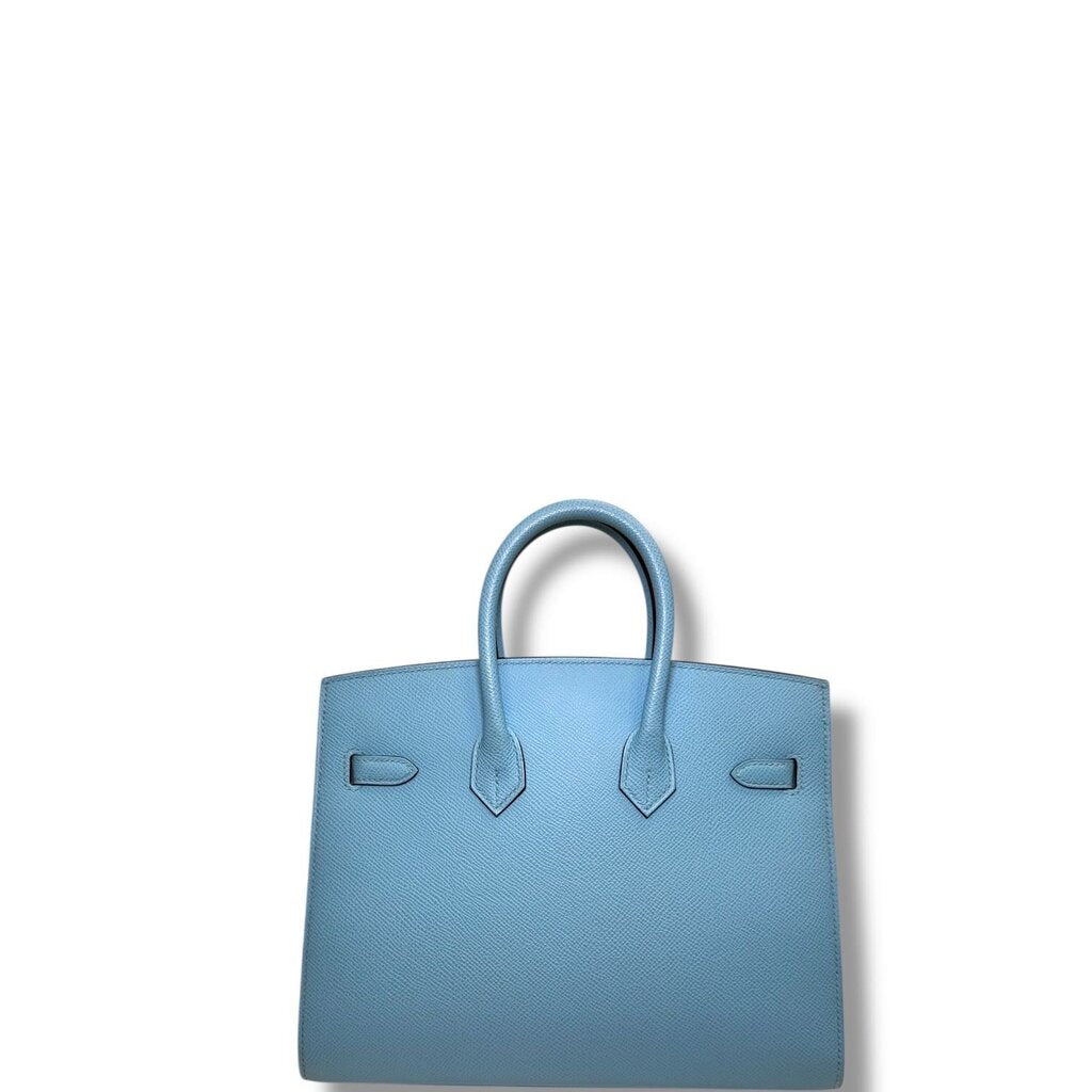 Hermes Sellier Epsom Birkin Celeste 25