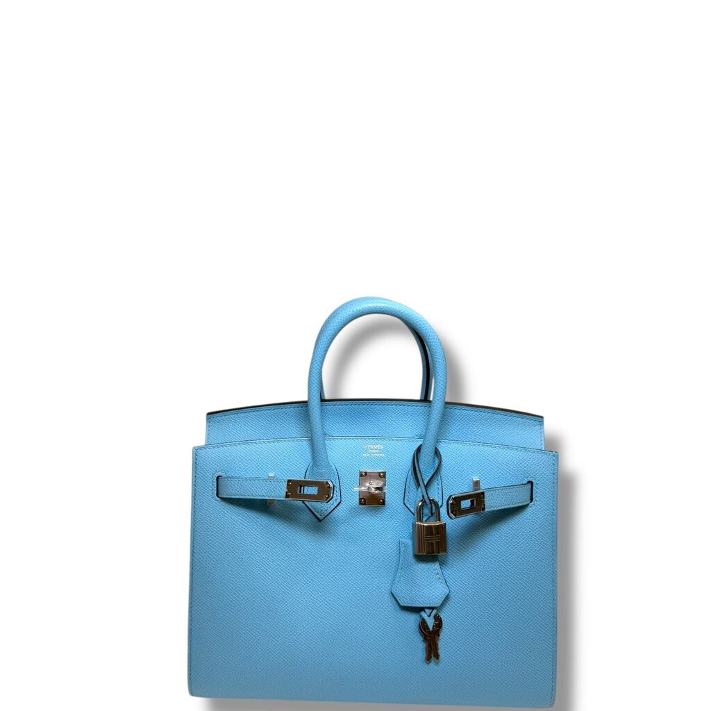 Hermes Sellier Epsom Birkin Celeste 25
