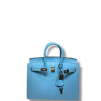 Hermes Sellier Epsom Birkin Celeste 25