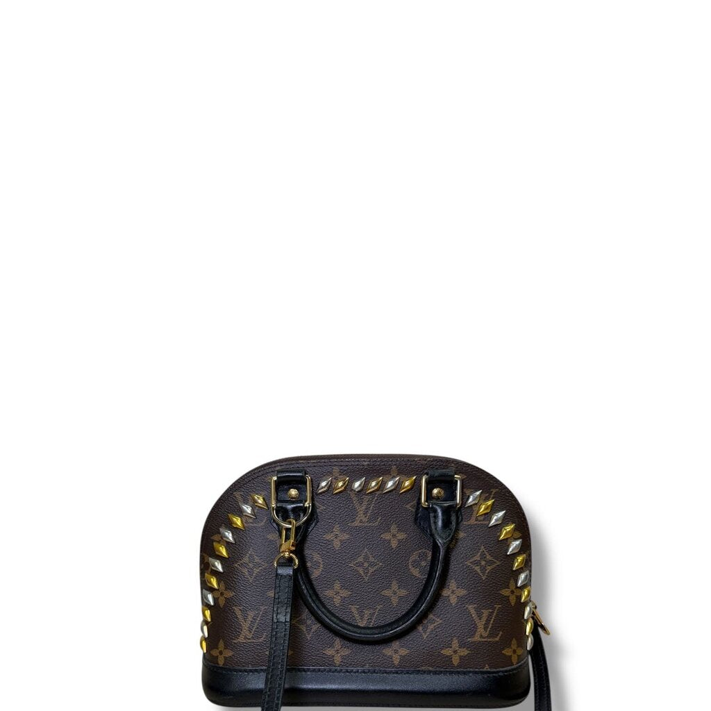 Louis Vuitton Macassar Studded Alma Monogram BB