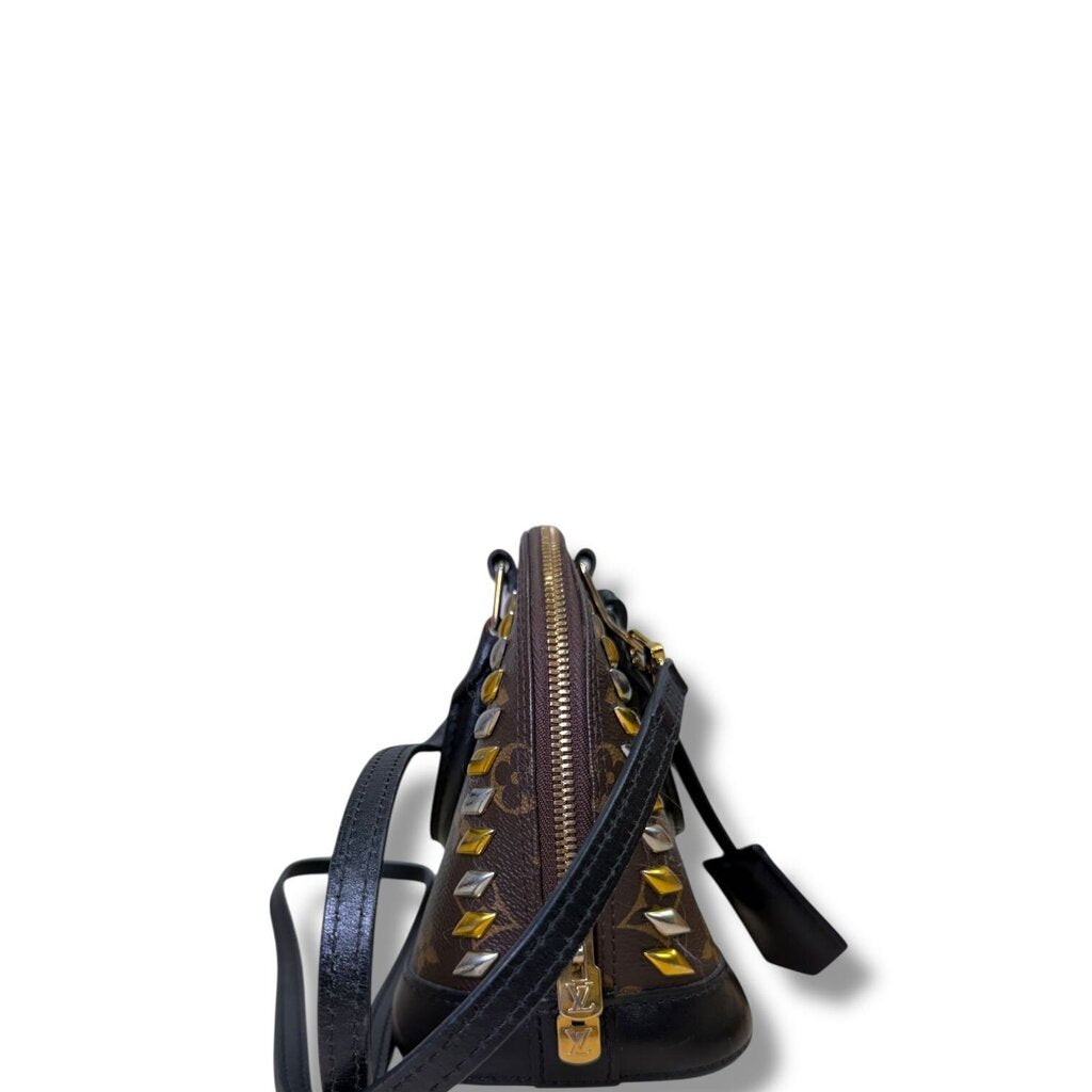 Louis Vuitton Macassar Studded Alma Monogram BB