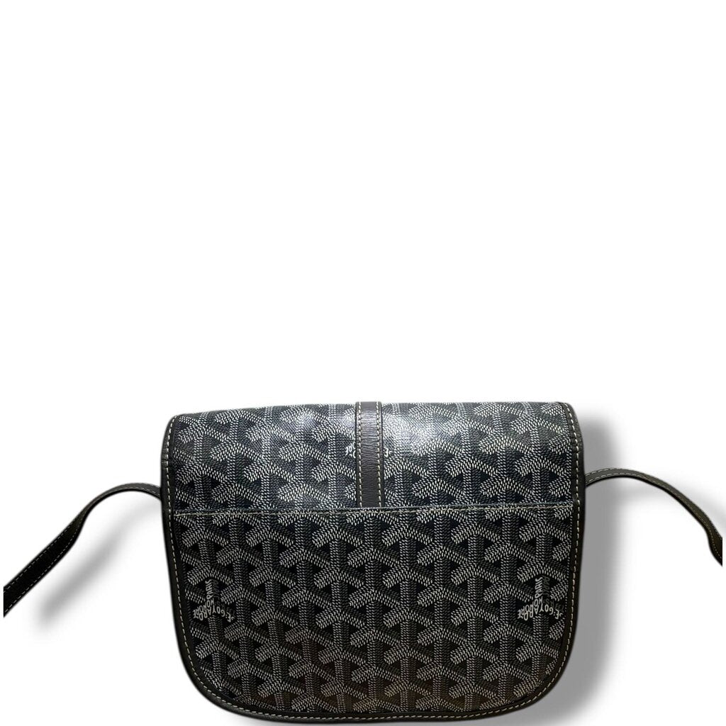 Goyard Goyardine Belvedere II Messenger Crossbody Bag Gray PM