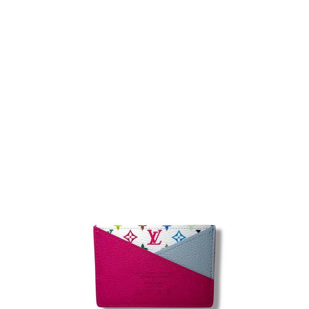 Louis Vuitton X TM Criss-Cross Card Wallet Pink