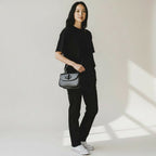 Gucci Boarded Dyana Lux Calfskin Web Bamboo 1947 Top Handle Bag Black Medium