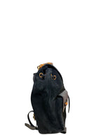 Gucci Suede Bamboo Backpack Black