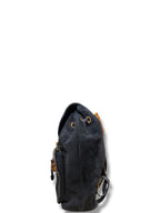 Gucci Suede Bamboo Backpack Black