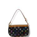 Louis Vuitton Multicolor Murakami Pochette Accessories Shoudler Bag Black