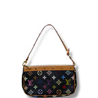 Louis Vuitton Multicolor Murakami Pochette Accessories Shoudler Bag Black
