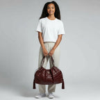 Gucci Calfskin Quilted Deco Tote Bag Bordeaux Medium