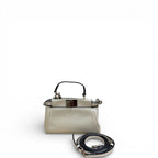 Fendi Peekaboo Iconic Crossbody Bag White Mini