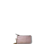 Versace Quilted Lambskin Leather Keychain Wallet Pink