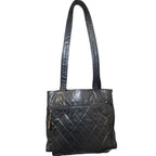 Chanel Matelasse Patent leather Tote Handbag Black