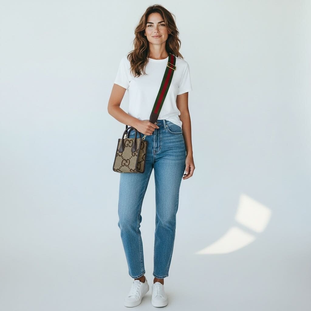 Gucci Jumbo GG Canvas Vertical Tote Supreme Mini