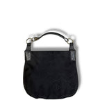 Gucci Horsebit Classic Ring Hobo Bag Black