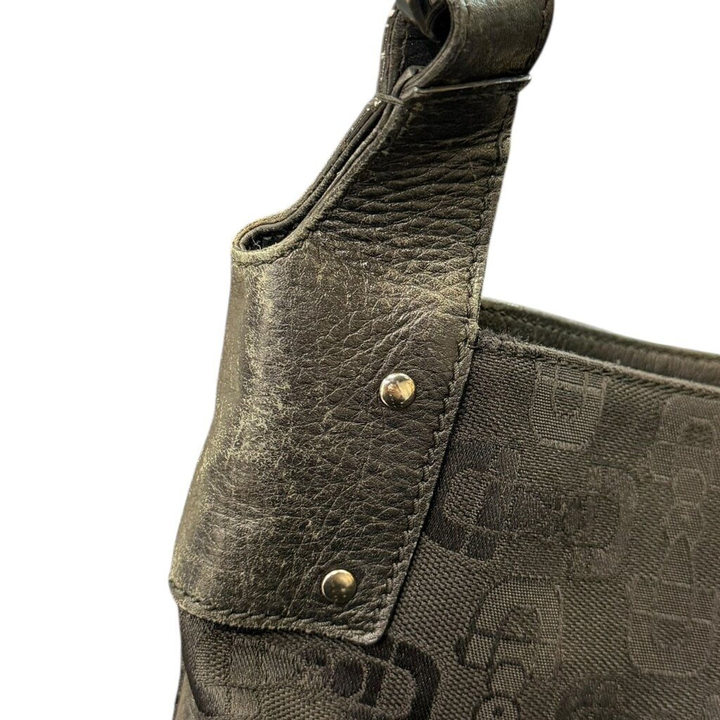 Gucci Horsebit Classic Ring Hobo Bag Black