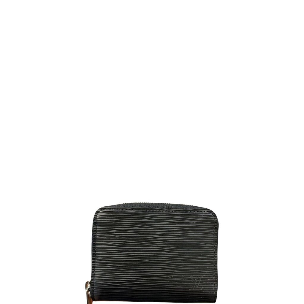 Louis Vuitton Zippy Coin Epi Leather Wallet Black