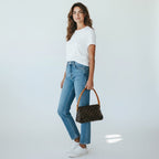 Louis Vuitton Looping Canvas Shoulder Bag Monogram Mini