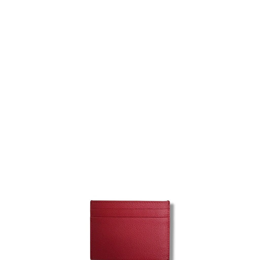 Burberry Sandon Embossed Smooth Leather Card Holder Red