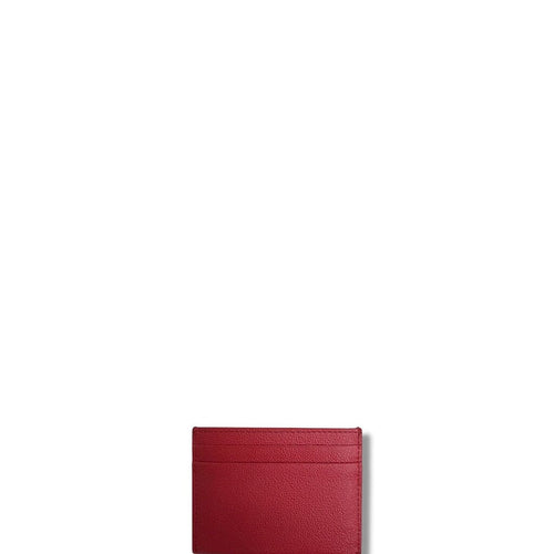 Burberry Sandon Embossed Smooth Leather Card Holder Red