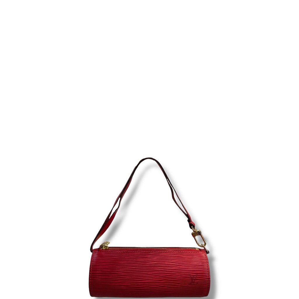 Louis Vuitton Soufflot Epi Leather Bag Red